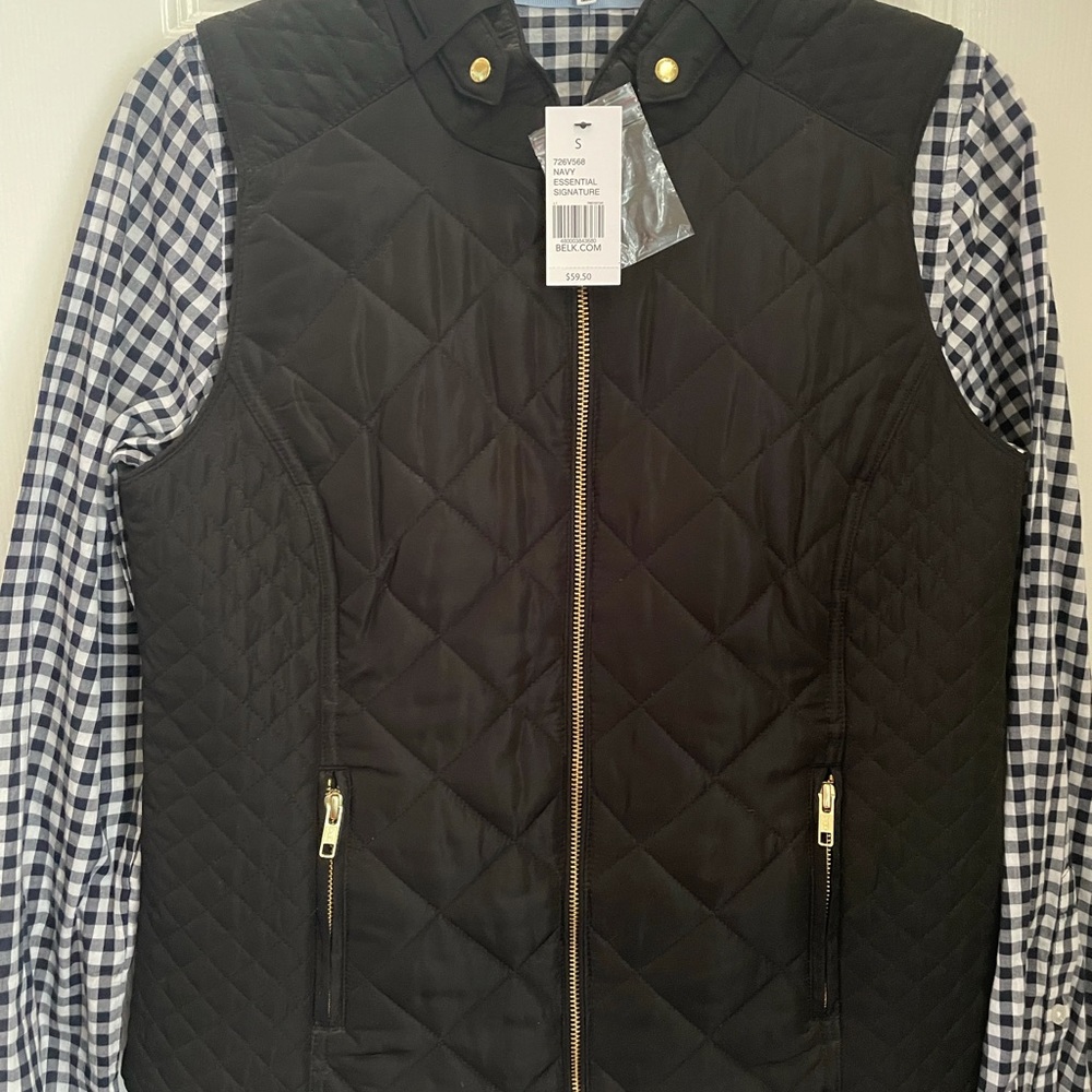 Women’s vest/ button up duo